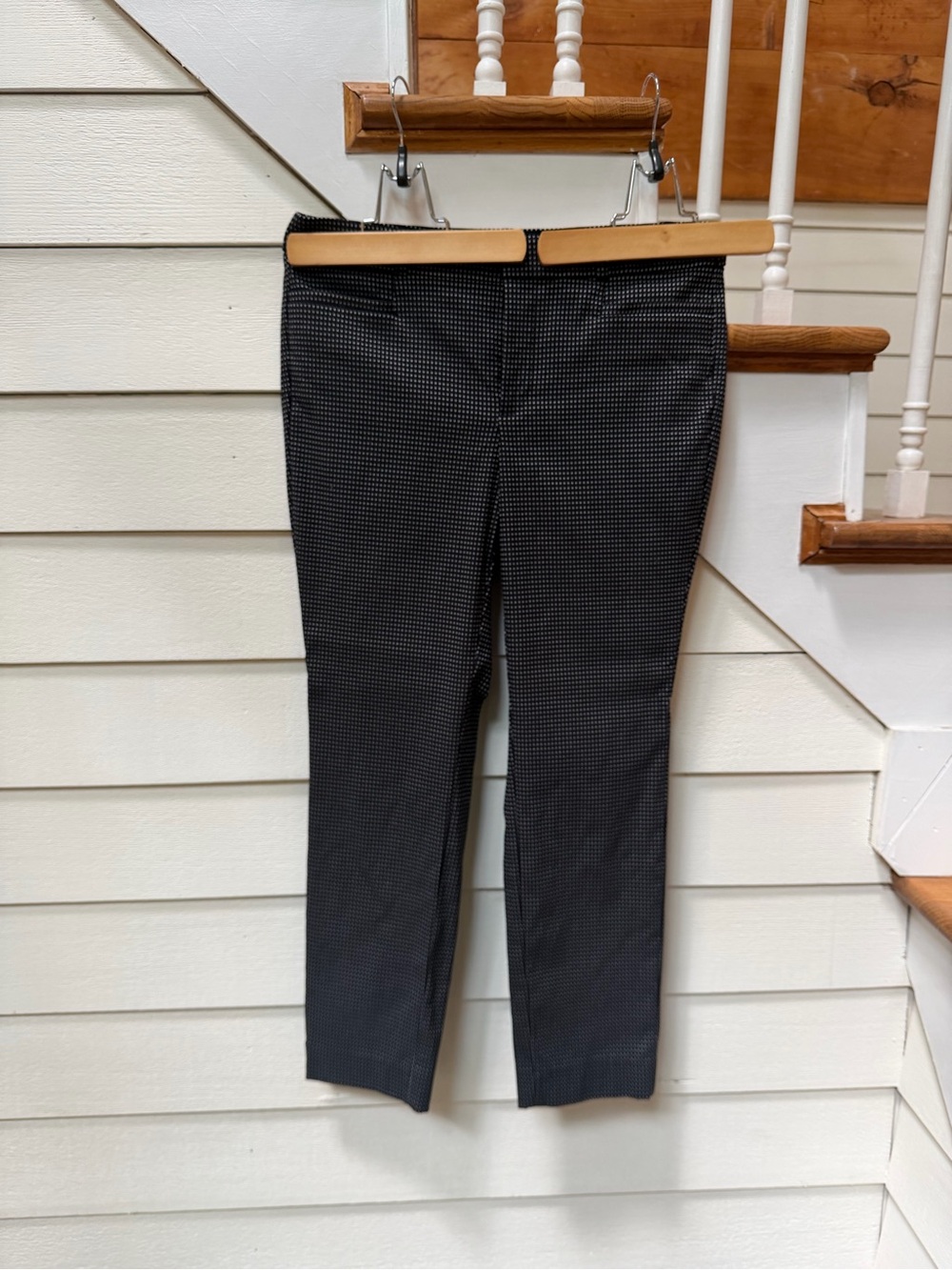 Banana Republic  Black Micro-Print Women's Dress Pants